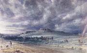 John Constable Old Sarum china oil painting artist